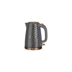 26382 Groove Electric Kettle, Textured Fast Boil Energy Efficient Cordless Kettle with Perfect Pour, 1.7 Litre, 3000 Watts, Grey