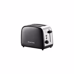 26550 Stainless Steel 2 Slice Toaster - Long Slots with 6 Browning Settings and High Lift Feature, Black