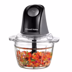 Food Processor [Mini Chopper] Electric Dicer (For Vegetables, Fruit, Meat, Garlic, Onion, 1L Bowl, Dishwasher Safe, 2 Speeds, ...