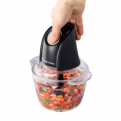 Food Processor [Mini Chopper] Electric Dicer (For Vegetables, Fruit, Meat, Garlic, Onion, 1L Bowl, Dishwasher Safe, 2 Speeds,Stainless Steel Blades,