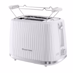 Russell Hobbs 27370-56, 2 slice(s), White, Stainless steel, 800 W, 0.61 m, 191 mm