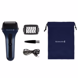 Remington F7000, Washable, Battery, Black, Blue