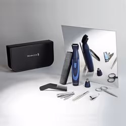 Nose and Ear Trimmer 13 Piece Travel Kit (3 attachments: Rotary nose and ear attachment, 1-5mm detail trimmer & comb attachment, Battery Operated, - Additional view 2