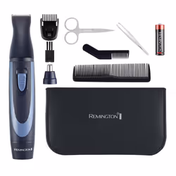 Nose and Ear Trimmer 13 Piece Travel Kit (3 attachments: Rotary nose and ear attachment, 1-5mm detail trimmer & comb attachment, Battery Operated, - Additional view 4