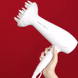 Ionic Hair Dryer (2200W, Ionic Conditioning for Frizz-Free and Shiny Results,3 Heat & 2 Speed Settings and Cool Shot, 2 Attachments: Diffuser &