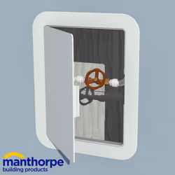 Manthorpe GL100 White Plastic 150mm x 200mm Access Panel Inspection Hatch