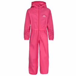 Trespass Kids Rainsuit Waterproof Button - 5-6 Years, Gerbera