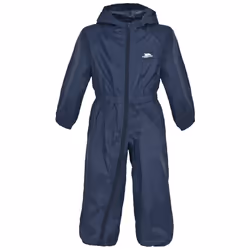 Trespass Kids Rainsuit Waterproof Button - 3-4 Years, Navy Blue
