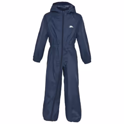 Trespass Babies Rainsuit Waterproof Button - 12/18, Navy Blue