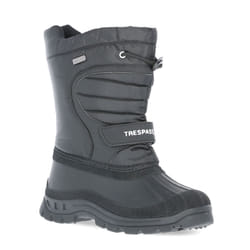 Trespass Kids Waterproof Snow Boots Dodo - 10, Black