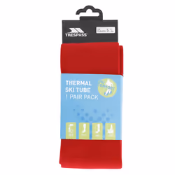 Trespass Tubular Adults Luxury Ski Tube Socks - 4/11, Red