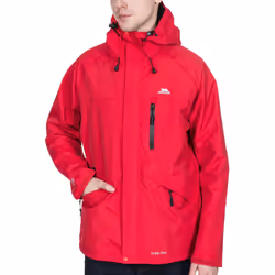 Trespass Mens Corvo Waterproof Windproof Outdoor Walking Hiking Jacket Coat - S, Red