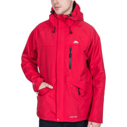 Trespass Mens Corvo Waterproof Windproof Outdoor Walking Hiking Jacket Coat - XL, Red