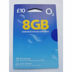 O2 Pay As You Go sim £10/month no credit included