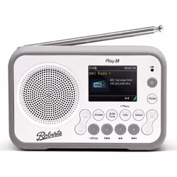 Roberts Radio Play 20, Personal, Analog & digital, DAB, DAB+, FM, White, Buttons, External