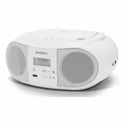 Roberts Radio Zoombox 4, 1.38 kg, White, Portable CD player
