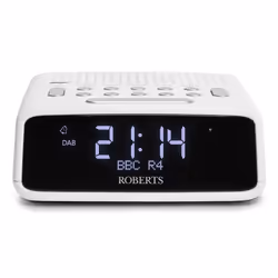 Roberts Radio Ortus DAB, Clock, Analog & digital, DAB, DAB+, FM, LED, White, Buttons