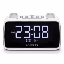 Roberts Radio Ortus 4, Clock, Analog & digital, DAB, DAB+, FM, LCD, White, Rotary