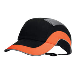Hardcap A1+ 7cm Long Peak - Black/Hi-Vis Orange (JSP ABR000-00N-500)