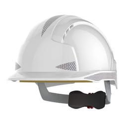 JSP EVOLite One Size Safety Helmet with Wheel Ratchet and Refelctive CR2 - White - Vented - (AJB170-400-100)