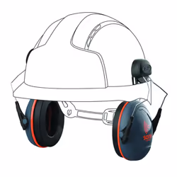 JSP Sonis Compact Helmet Mounted Ear Defenders - SNR 31 - (AEB030-0CY-000)