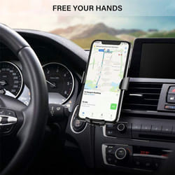 Car Phone Holder ROCK Mobile Phone Holder for Car Holder Phone Stand Bracket Gravity Support in Car - black