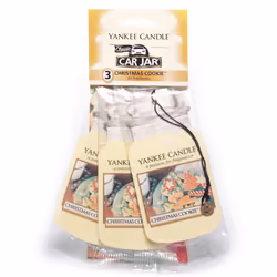 Yankee Candle 1166123E Car Freshener  Car Jar Bonus 3 Pack  Christmas Cookie