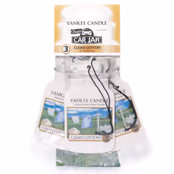Yankee Candle Clean Cotton Bonus Pack, Hanging freshener, Hanging, Multicolour, Carton, 3 pc(s)
