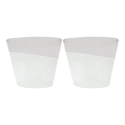 Yankee Candle Set of Two Sandblast Grey Design Votive Holder
