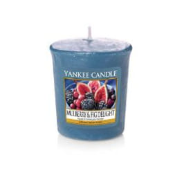 Yankee Candle Mulberry & Fig Delight wax candle Round Fig, Mulberry Blue 1 pc(s)