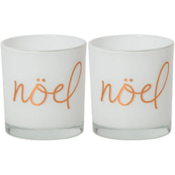 Yankee Candle Set of Two Christmas Noel Votive Holders