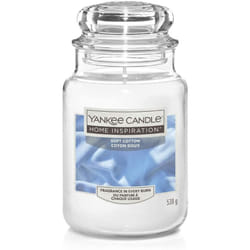 Yankee Candle Soft Cotton - Clean, comforting Scent of Soft, Fluffy Towels just Out of The Dryer - Large
