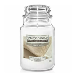 Yankee Candle Home Inspiration Candle Large Jar - White Linen & Lace