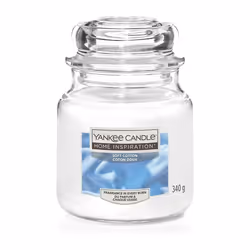 Yankee Candle Home Inspiration Medium Jar - Soft Cotton 340g