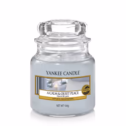 Yankee Candle Calm and Quiet Place Jar, Grey, 5.8 x 5.8 x 8.6 cm