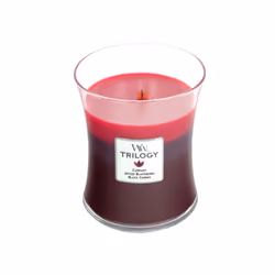 WoodWick Sun Ripened Berries, Round, Red, Red currant, Blackberry, Spice, 1 pc(s)