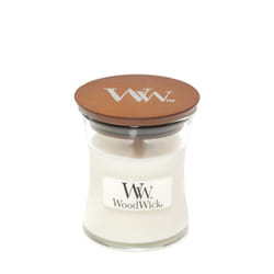 WoodWick White Teak wax candle Round 1 pc(s)