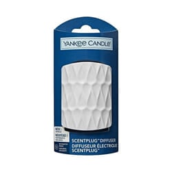 ) Yankee Candle - Scent Plug Diffuser Base Unit - Organic Pattern ( White