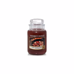 Yankee Candle Scented Candle | Crisp Campfire Apples Large Jar Candle | Up to 150 Hours Burn Time, Red