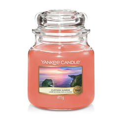 Yankee Candle Cliffside Sunrise Medium Jar wax candle Cylinder Citrus, Fruity, Geranium, Strawberry Pink 1 pc(s)