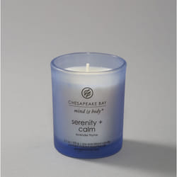Chesapeake Bay Serenity & Calm wax candle Cylinder Purple 1 pc(s)