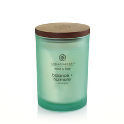 Chesapeake Bay Balance & Harmony wax candle Cylinder Green 1 pc(s)