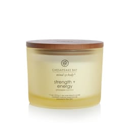 Chesapeake Bay Strength & Energy wax candle Cylinder Yellow 1 pc(s)