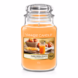 Yankee Candle Farm Fresh Peach, Cylinder, Orange, Peach, 150 h, 1 pc(s)