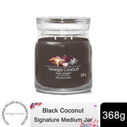 Yankee Candle Signature Medium Jar Scented Candle Black Coconut, 368g