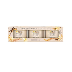 Yankee Candle Vanilla Crème Brulee wax candle Round Beige 3 pc(s)