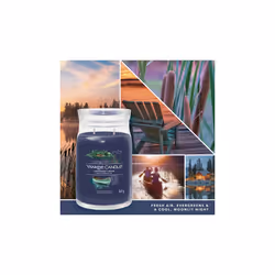 Yankee Candle Signature wax candle Cylinder Blue 1 pc(s)