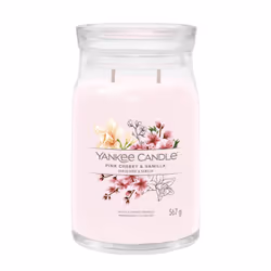 Yankee Candle Signature, Cylinder, Pink, Cherry (fruit), Vanilla, 90 h, 1 pc(s)