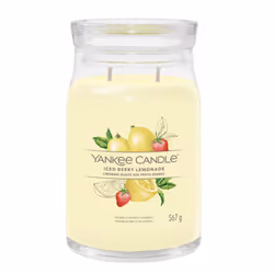Yankee Candle Iced Berry Lemonade, Cylinder, Yellow, Grapefruit, Lemon, Pomelo, 90 h, 1 pc(s)