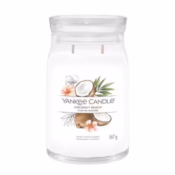 Yankee Candle Signature, Cylinder, White, Coconut, Pineapple, Vanilla, 90 h, 1 pc(s)